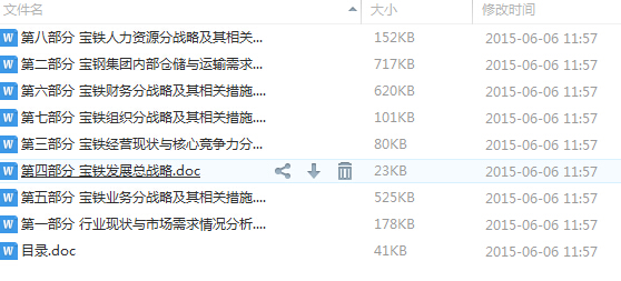 004 寶鐵儲運公司戰略規劃報告(WORD,完整)